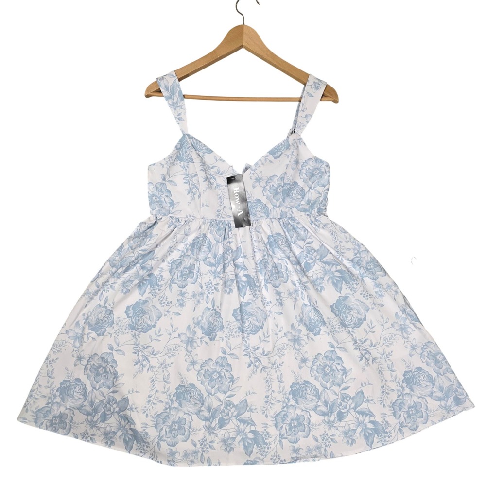 Row A Floral Mini Dress Womens Large Coquette Sundress Love Shack Fancy Inspired